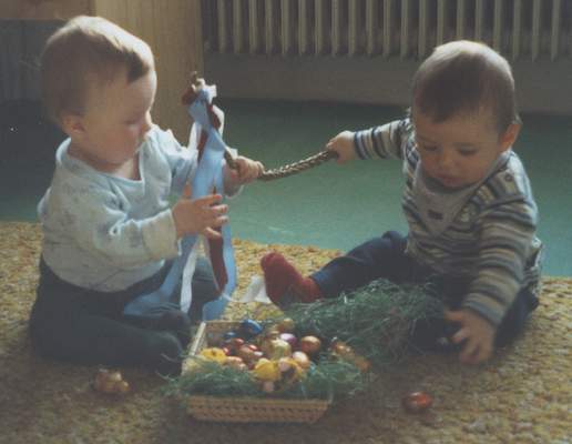 Du kannst den korbá haben. Ich nehme die Ostereier.